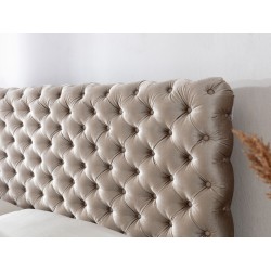 Łóżko kontynentalne Dormo pikowane guzikami - komfort i elegancja w Twojej sypialni Łóżko kontynentalne Dormo pikowane guzikami - komfort i elegancja w Twojej sypialni