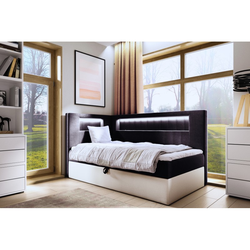Niva III bed with LED lighting and bedding storage