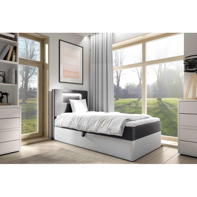 Niva I bed with LED lighting and a bedding storage drawer Niva I bed with LED lighting and a bedding storage drawer