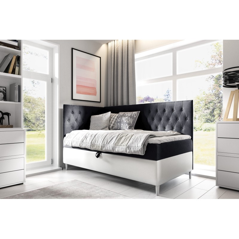 Cama Modena III: mueble de lujo para dormitorio con contenedor para ropa de cama y función para dormir. Cama Modena III: mueble de lujo para dormitorio con contenedor para ropa de cama y función para dormir.