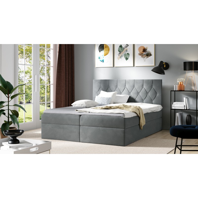 Cama continental Zoren con contenedor para ropa de cama tela Alove 14