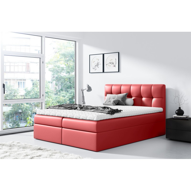Kontinentalbett Nevalo mit Bettkasten Stoff Soft 10a
