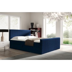 Kontinentales Bett Elven mit Bettkasten Stoff Fresh 11