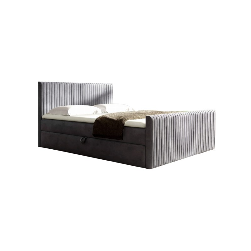 Cama continental Elven con contenedor para ropa de cama, tela Fresh 32. Cama continental Elven con contenedor para ropa de cama, tela Fresh 32.