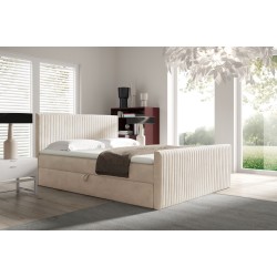 Kontinentales Bett Elven mit Bettkasten, Stoff Fresh 01