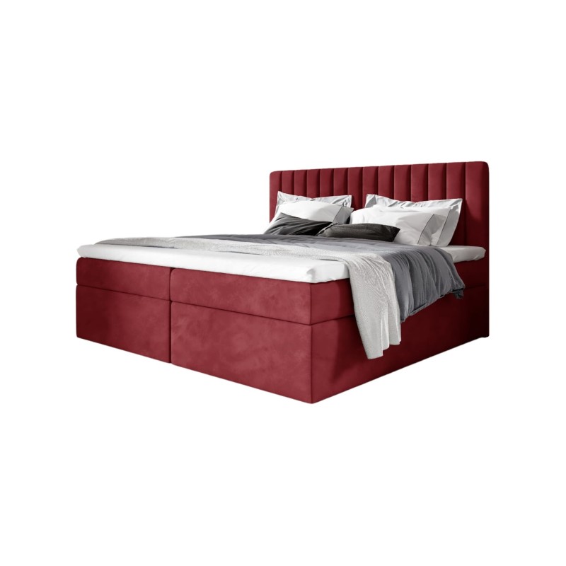Jorvo continental bed with a bedding storage in Fresh 08 fabric Jorvo continental bed with a bedding storage in Fresh 08 fabric
