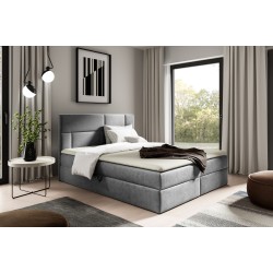 Kontinentales Bett Killian mit Bettkasten Stoff Fresh 32