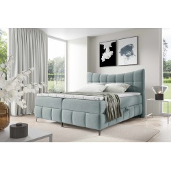 Kontinentalbett Orivo mit Bettkasten Stoff Aragon 70