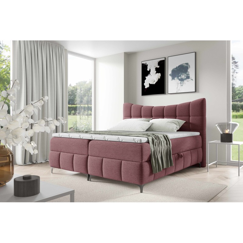 Continental bed Orivo with a bedding container fabric Aragon 63
