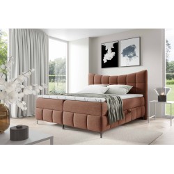 Kontinentalbett Orivo mit Bettkasten Stoff Aragon 56