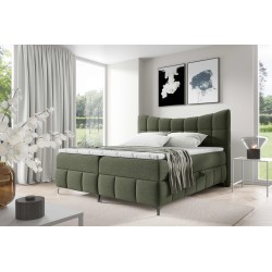 Kontinentales Bett Orivo mit Bettkasten Stoff Aragon 39