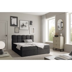 Kontinentalbett Orivo mit Bettkasten Stoff Coral 60