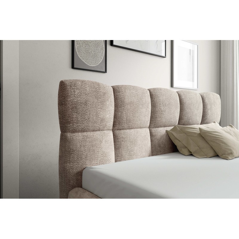 Orivo continental bed with bedding storage, fabric Coral 35 Orivo continental bed with bedding storage, fabric Coral 35