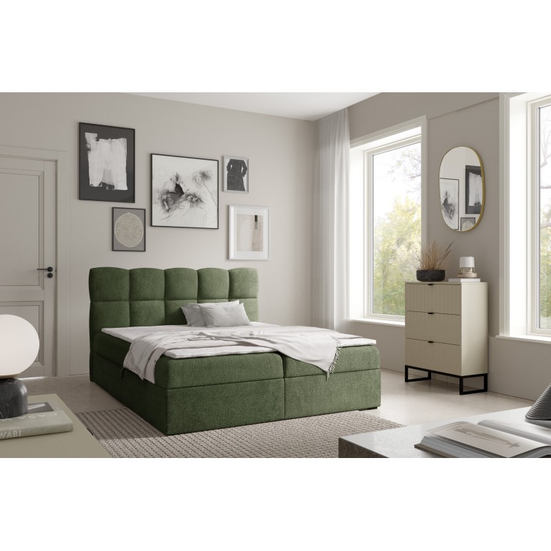 Cama continental Orivo con contenedor para ropa de cama de tela Coral 20 Cama continental Orivo con contenedor para ropa de cama de tela Coral 20