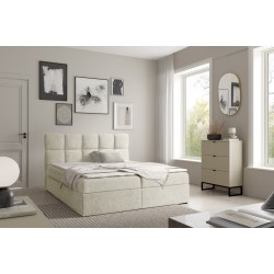 Kontinentalbett Orivo mit Bettkasten Stoff Coral 15