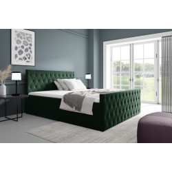 Kontinentales Bett Velar mit Bettkasten Stoff Fresh 13