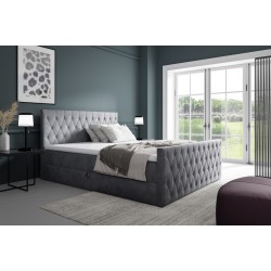 Cama continental Velar con cajón para ropa de cama tela Fresh 32