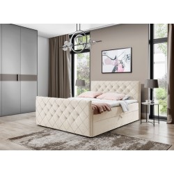 Kontinentales Bett Nomero mit Bettkasten Stoff Riviera 21