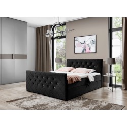Kontinentalbett Nomero mit Bettkasten Stoff Riviera 100