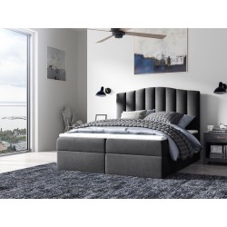 Kontinentalbett Aravio mit Bettkasten Stoff Casablanca 2315