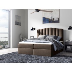 Kontinentalbett Aravio mit Bettkasten Stoff Casablanca 2308