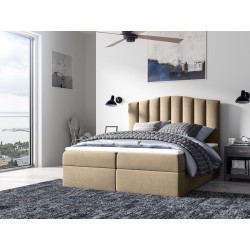 Kontinentalbett Aravio mit Bettkasten Stoff Casablanca 2303