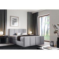 Kontinentalbett Ulvaro mit Bettkasten, Stoff Monolith 84
