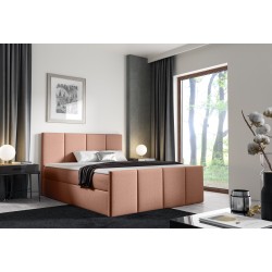 Kontinentalbett Ulvaro mit Bettkasten Stoff Monolith 61