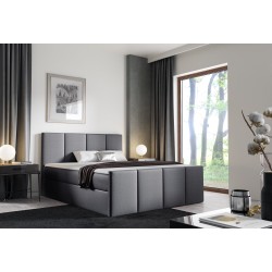 Kontinentalbett Ulvaro mit Bettkasten Stoff Fancy 90