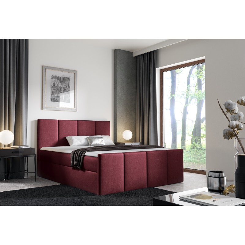 Ulvaro continental bed with bedding storage, fabric Fancy 59 Ulvaro continental bed with bedding storage, fabric Fancy 59