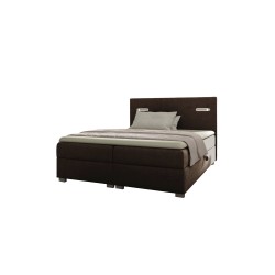 Continental bed Cavon with sensor lighting and a storage container for bedding, fabric Fresh 4 Continental bed Cavon with sensor lighting and a storage container for bedding, fabric Fresh 4