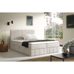 Cama continental Roze con contenedor para ropa de cama, tela Fresh 01
