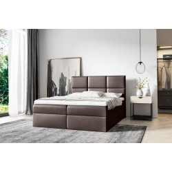Kontinentalbett Nuvon mit Bettkasten Stoff Soft 66