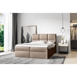 Kontinentalbett Nuvon mit Bettkasten Stoff Soft 34