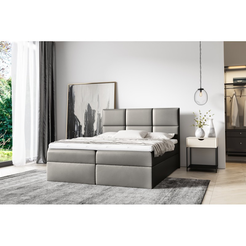 Nuvon continental bed with bedding storage, fabric Soft 29