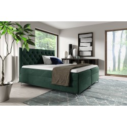 Kontinentales Bett Lexio mit Bettkasten, Stoff Magic Velvet 2292