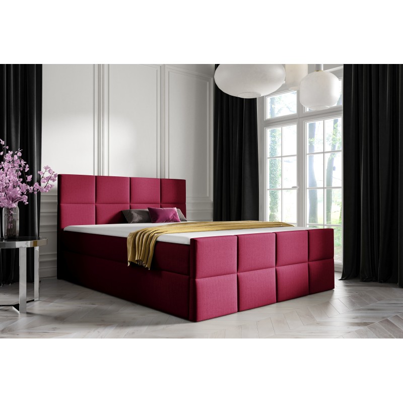 Kontinentalbett Mivaro mit Bettkasten Stoff Monolith 59