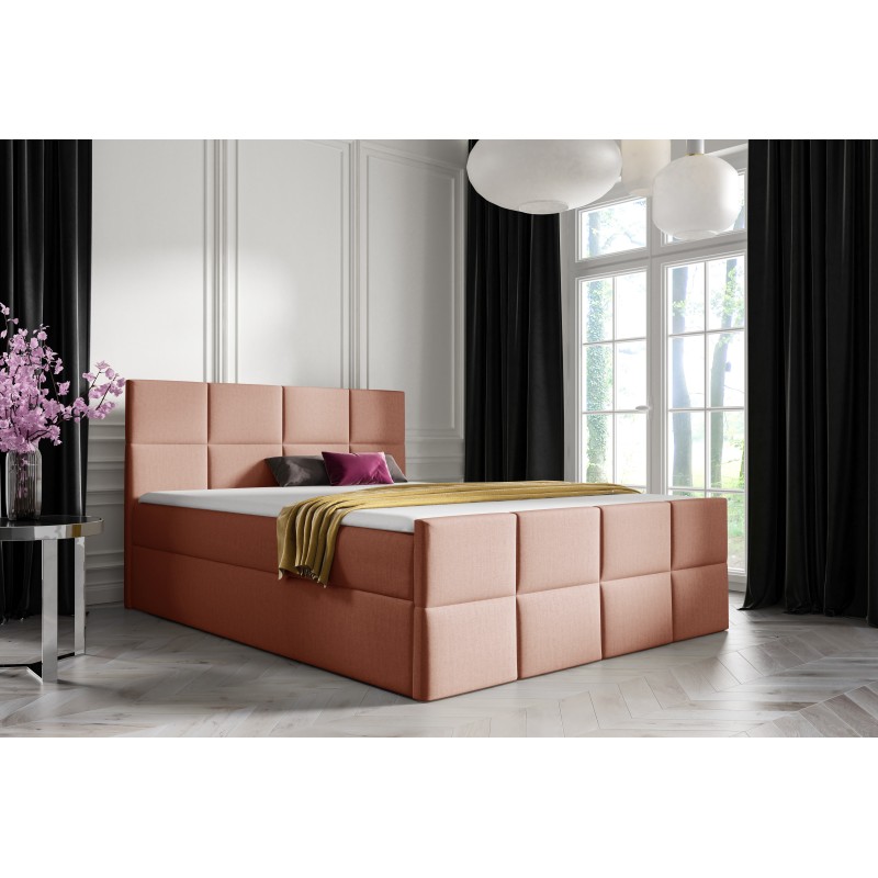 Mivaro continental bed with a bedding container fabric Monolith 61 Mivaro continental bed with a bedding container fabric Monolith 61