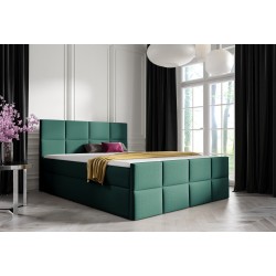 Kontinentales Bett Mivaro mit Bettkasten Stoff Monolith 37