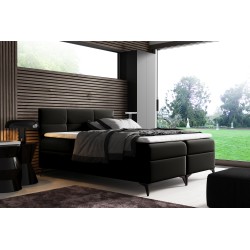 Kontinentales Bett Santos mit Bettkasten Stoff Soft 11
