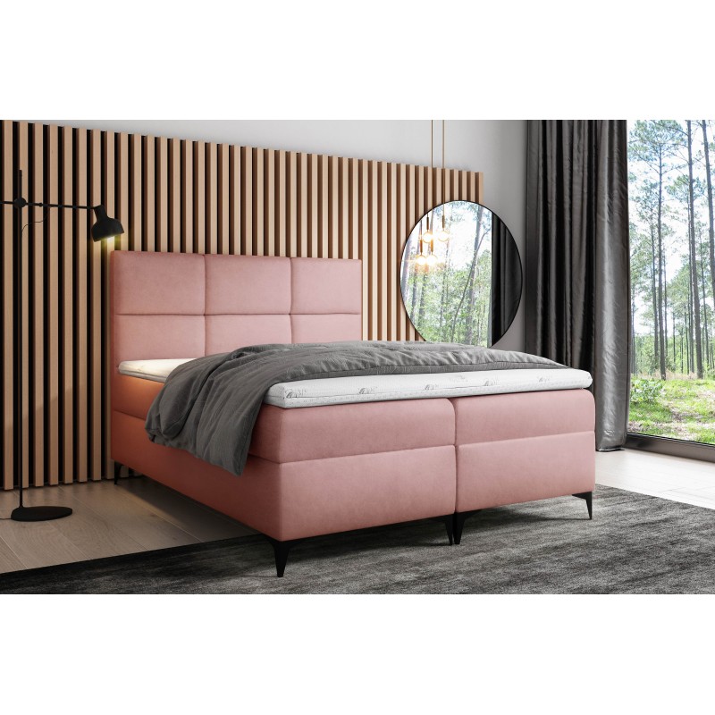 Kontinentalbett Qurio mit Bettkasten, Stoff Magic Velvet 2258 Kontinentalbett Qurio mit Bettkasten, Stoff Magic Velvet 2258