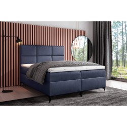 Kontinentalbett Qurio mit Bettkasten, Stoff Fancy 79