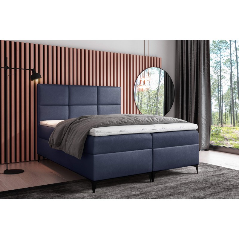 Continental bed Qurio with a bedding container, fabric Fancy 79 Continental bed Qurio with a bedding container, fabric Fancy 79