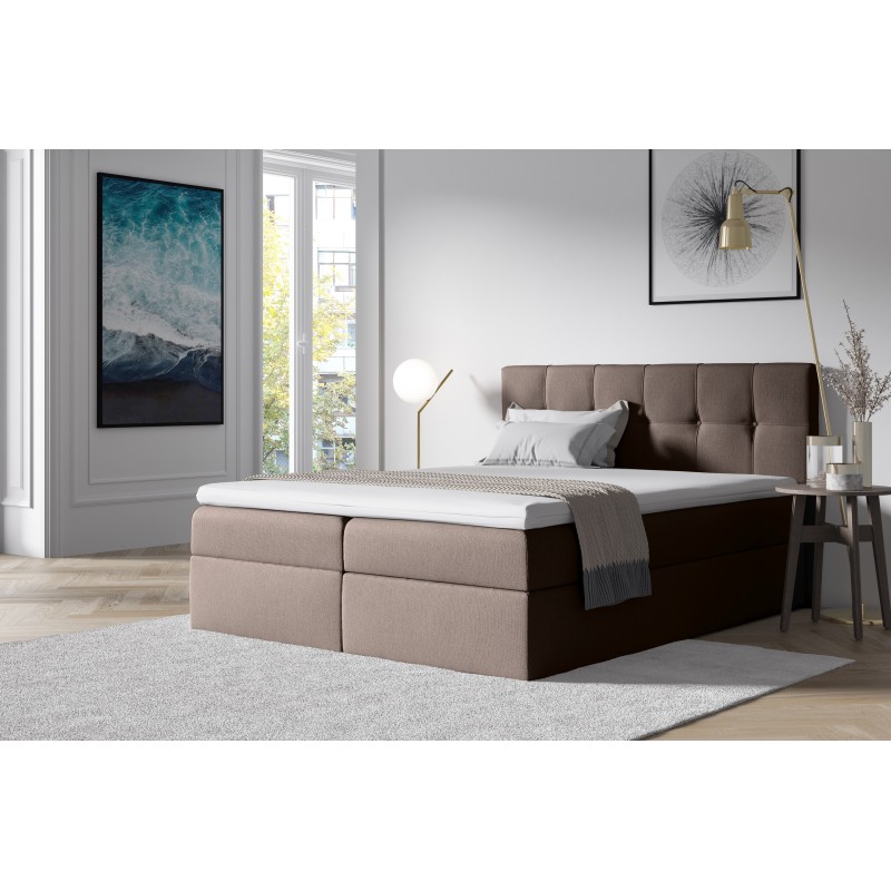 Continental bed Fano with bedding storage fabric Soro 28 Continental bed Fano with bedding storage fabric Soro 28