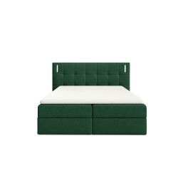 Cama continental Valdi con iluminación sensorial tela Fresh 13 Cama continental Valdi con iluminación sensorial tela Fresh 13
