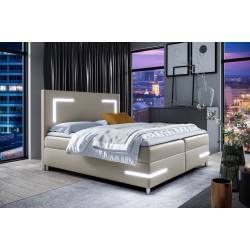 Kontinentalbett Axero mit LED-Beleuchtung Stoff Soft 33
