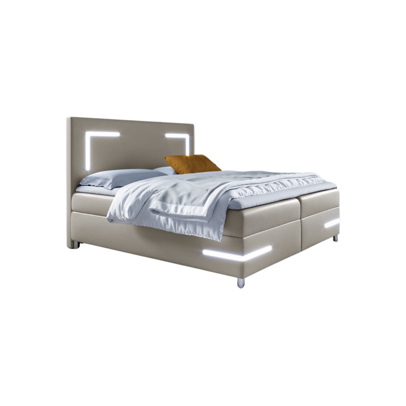 Kontinentalbett Axero mit LED-Beleuchtung Stoff Soft 33 Kontinentalbett Axero mit LED-Beleuchtung Stoff Soft 33