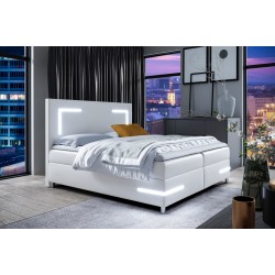 Kontinentalbett Axero mit LED-Beleuchtung Stoff Soft 17