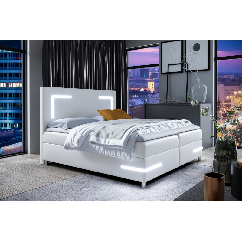 Kontinentalbett Axero mit LED-Beleuchtung Stoff Soft 17