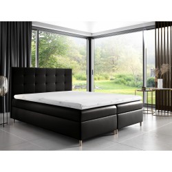 Continental bed Tivaro with bedding storage, fabric Soft 11